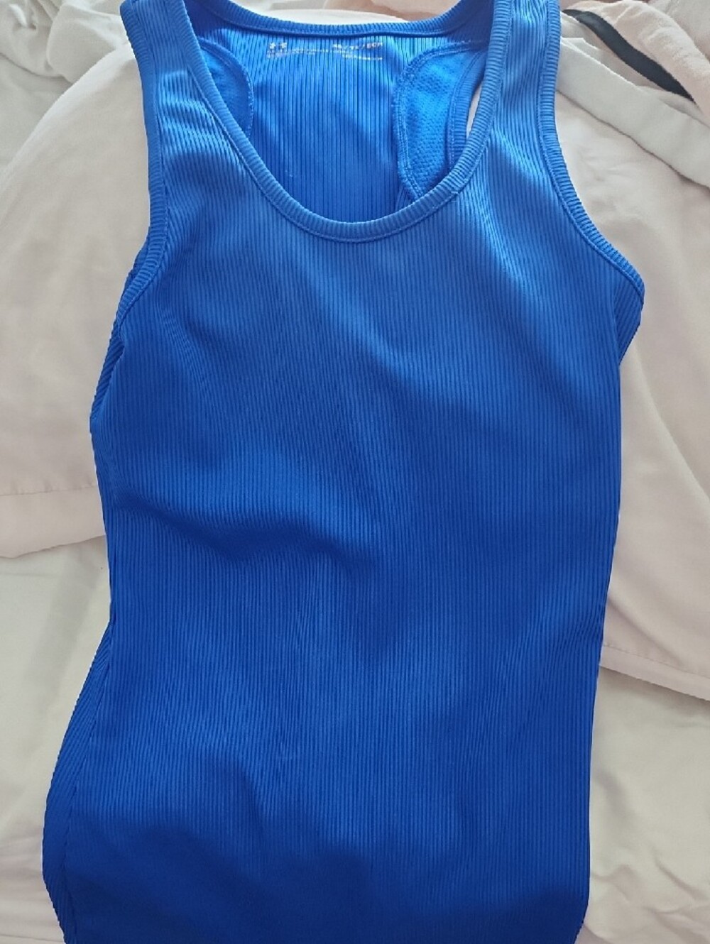 Under Armour Royal Blue Ribbed Racerback Tank - Picture 3 of 4